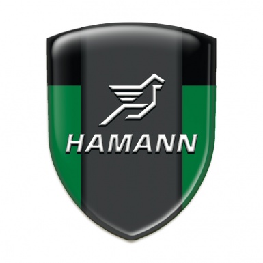 Hamann Emblem Badge Logo Green Black Print 