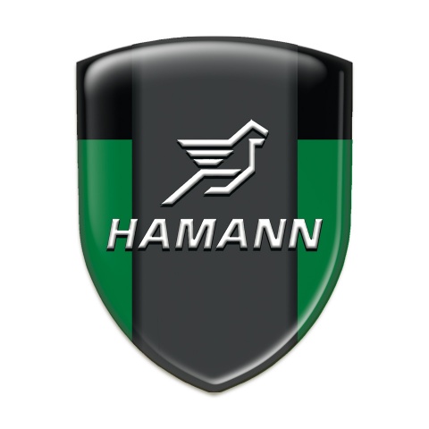 Hamann Emblem Badge Logo Green Black Print 