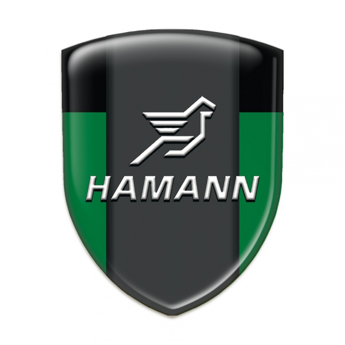 Hamann Emblem Badge Logo Green Black Print 