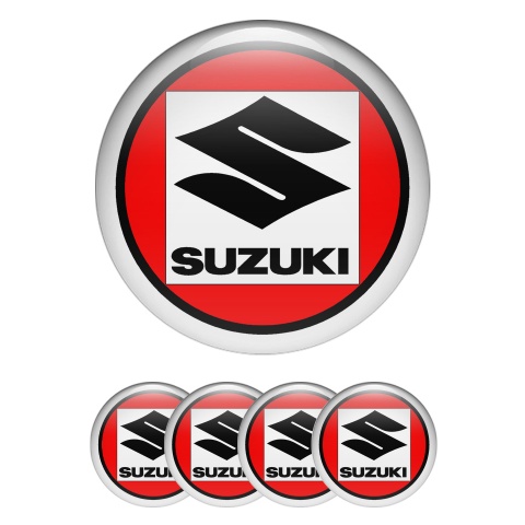 Suzuki Emblems for Wheel Center Caps Red Edition