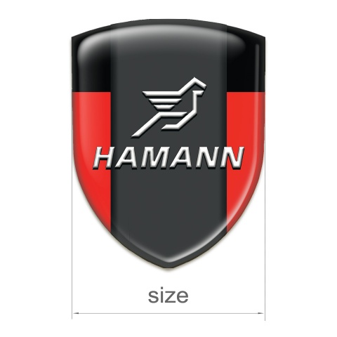 Hamann Logo Emblem Red Black Print 