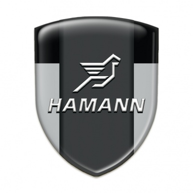 Hamann Silicone Emblem Stylish Grey Black Print 