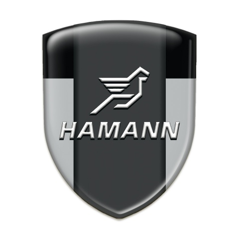 Hamann Silicone Emblem Stylish Grey Black Print 