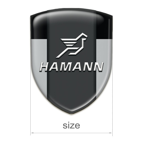 Hamann Silicone Emblem Stylish Grey Black Print 