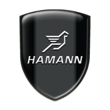 Hamann Resin Sticker Black Print Classic Logo 