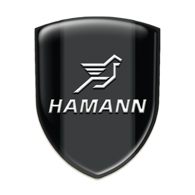 Hamann Resin Sticker Black Print Classic Logo 