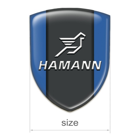 Hamann Car Accessories Badge Blue Print Classic Logo 