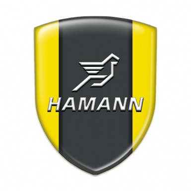 Hamann Self Adhesive Car logo Emblem Yellow Print Classic Logo 