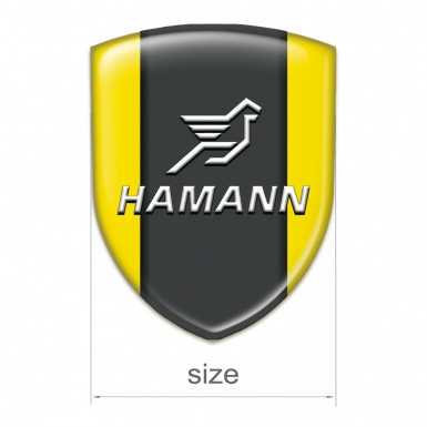 Hamann Self Adhesive Car logo Emblem Yellow Print Classic Logo 