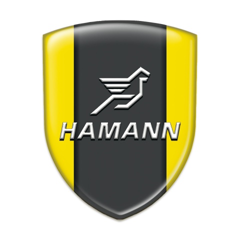 Hamann Self Adhesive Car logo Emblem Yellow Print Classic Logo 