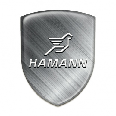 Hamann Silicone Car Decal Badge Polished Metal Effect Design 