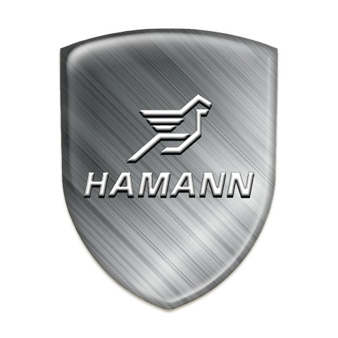 Hamann Silicone Car Decal Badge Polished Metal Effect Design 