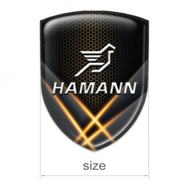 Hamann Logo Emblem Orange Crossed lights 