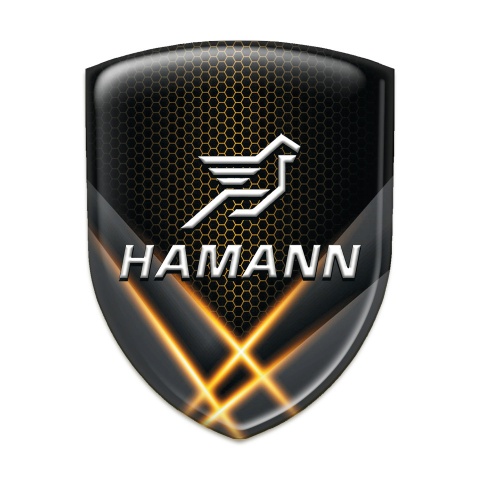 Hamann Logo Emblem Orange Crossed lights 