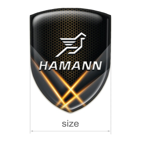Hamann Logo Emblem Orange Crossed lights 
