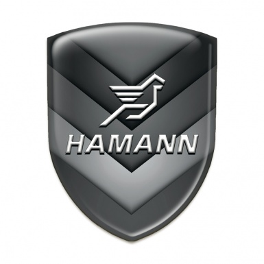 Hamann Domed Emblem Black Grey V Shape Details 