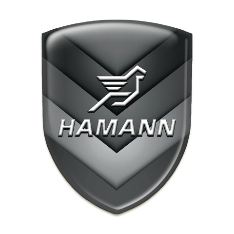 Hamann Domed Emblem Black Grey V Shape Details 
