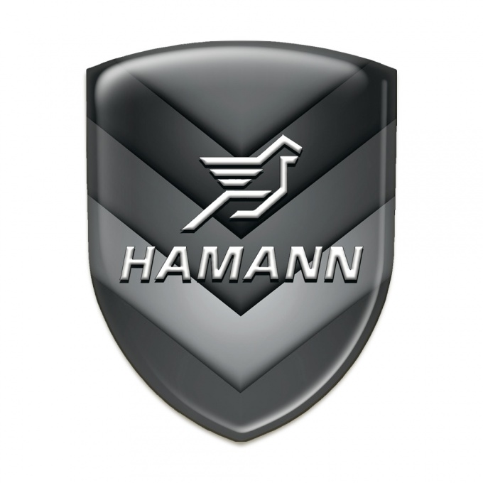 Hamann Domed Emblem Black Grey V Shape Details 