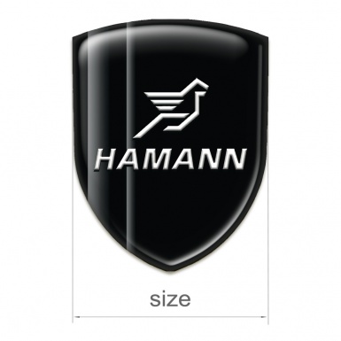 Hamann Silicone Emblem Black with Grey Shadow Design 