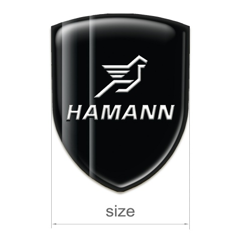 Hamann Silicone Emblem Black with Grey Shadow Design 