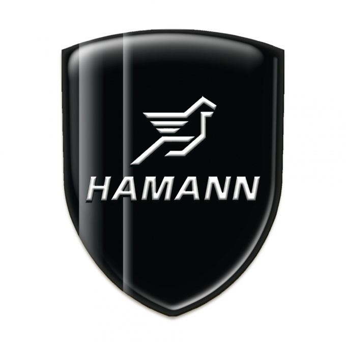 Hamann Silicone Emblem Black with Grey Shadow Design 