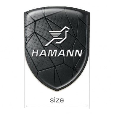 Hamann Self Adhesive Car logo Emblem Black Mosaic Classic Logo 