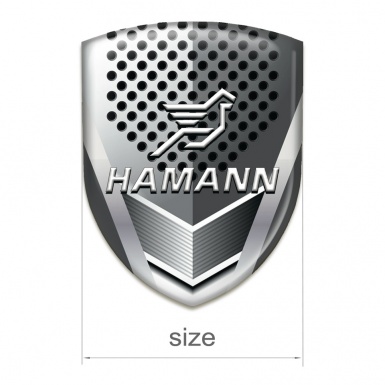 Hamann Emblem Badge Logo Metal mask Effect 