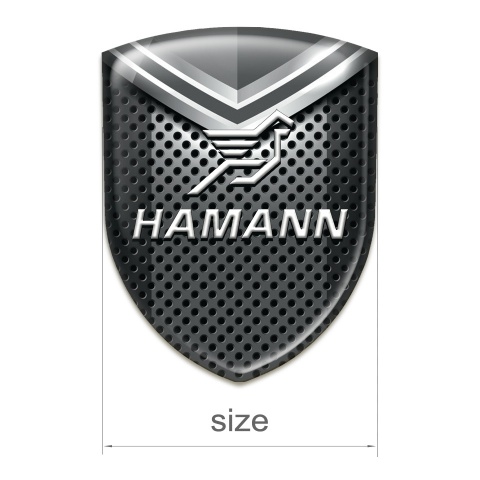 Hamann Tuning Emblem Perforated Background with Grey Detail Design 
