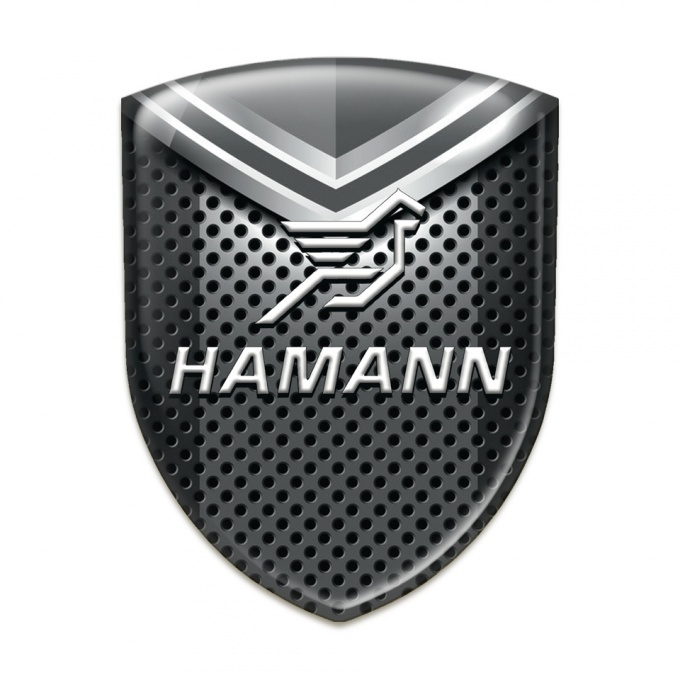 Hamann Tuning Emblem Perforated Background with Grey Detail Design 