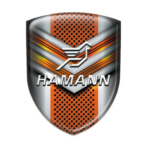 Hamann Self Adhesive Emblem Logo Grey Copper Design 