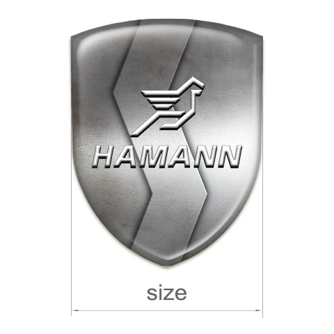 Hamann Car Interior Badge S Shape Metal Print Style 