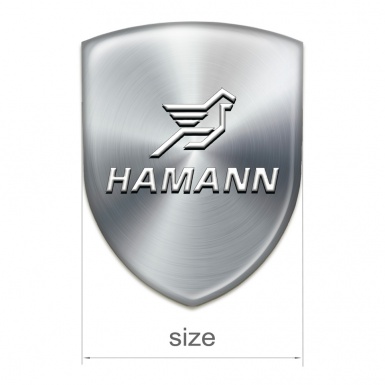 Hamann Silicone Badge Stylish Silver Design Classic Logo 
