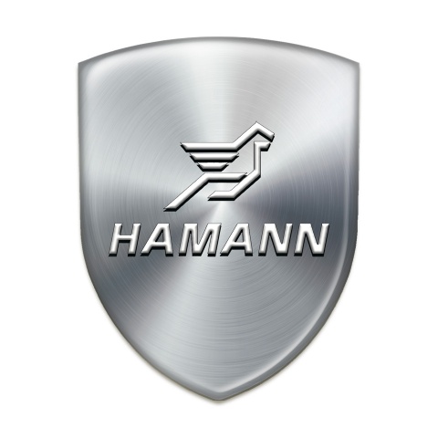 Hamann Silicone Badge Stylish Silver Design Classic Logo 