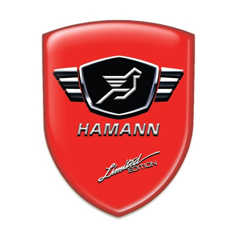 Hamann Auto Emblem Red Base Wings Effect Logo