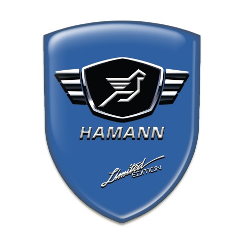 Hamann Emblem Badge Logo Blue base limited Edition Style 
