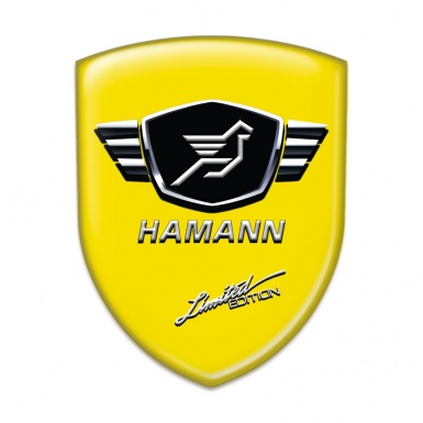 Hamann Logo Emblem Yellow Base Limited Edition style 