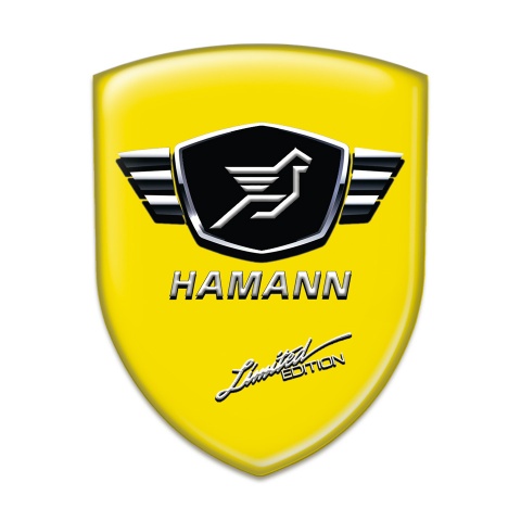 Hamann Logo Emblem Yellow Base Limited Edition style 