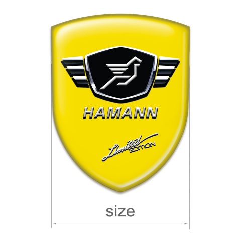 Hamann Logo Emblem Yellow Base Limited Edition style 