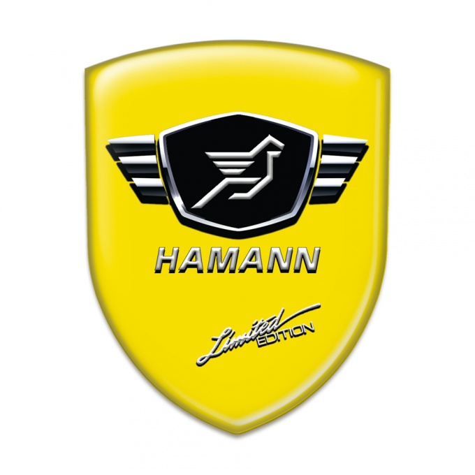 Hamann Logo Emblem Yellow Base Limited Edition style 