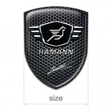 Hamann Auto Emblem Perforated Steel Base Limited Edition Style 