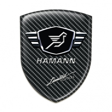 Hamann Emblem Badge Logo Black carbon Base Limited Edition Style 