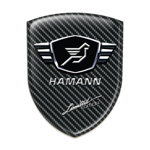Hamann Emblem Badge Logo Black carbon Base Limited Edition Style 