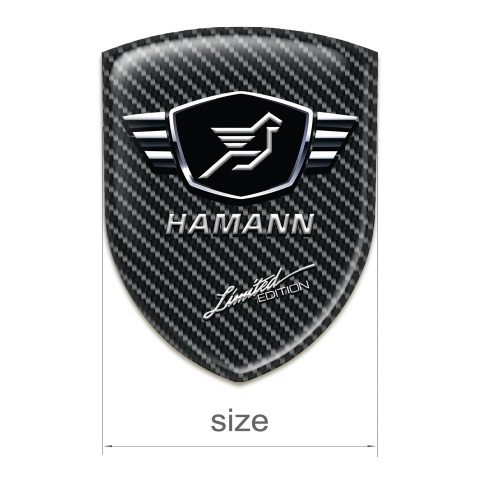 Hamann Emblem Badge Logo Black carbon Base Limited Edition Style 