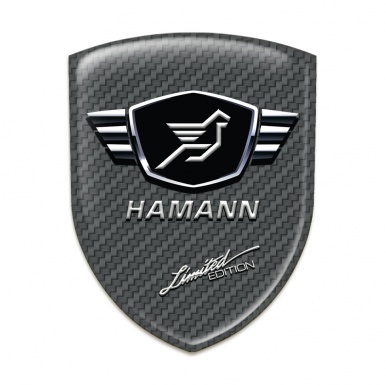 Hamann Self Adhesive Emblem Logo Carbon Base Limited edition Style