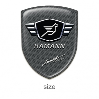 Hamann Self Adhesive Emblem Logo Carbon Base Limited edition Style