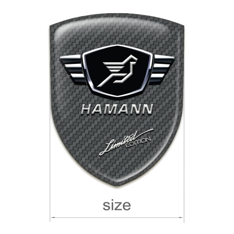 Hamann Self Adhesive Emblem Logo Carbon Base Limited edition Style