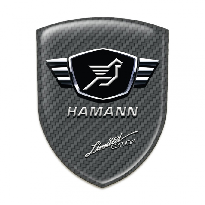 Hamann Self Adhesive Emblem Logo Carbon Base Limited edition Style