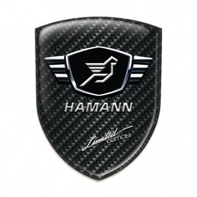 Hamann 3D Gel Emblem Black Fibers Limited Edition style 