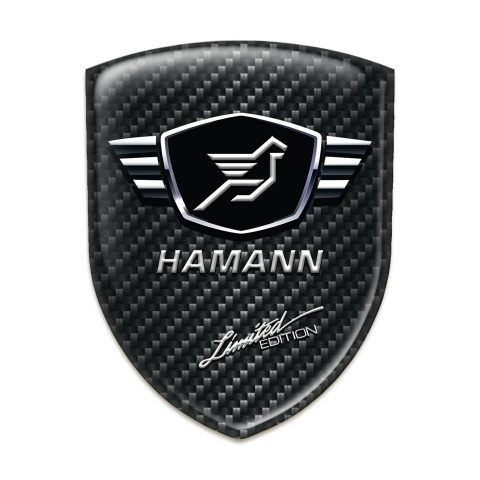 Hamann 3D Gel Emblem Black Fibers Limited Edition style 