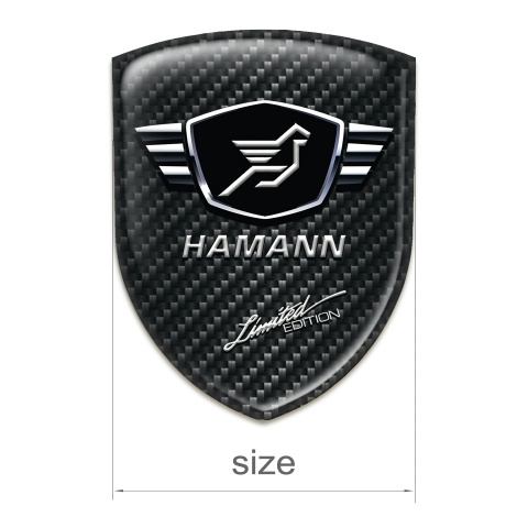 Hamann 3D Gel Emblem Black Fibers Limited Edition style 